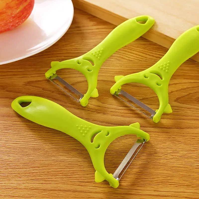 Smile Fruit Vegetables Peeler Knife Household Plastic Gadget Peeling Portable Home Kitchen Tools Accessories