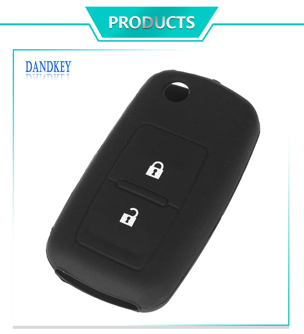Dandkey силиконовый 2 кнопки дистанционный ключ-брелок от машины чехол держатель Крышка для Фольксваген MK4 Seat Altea Alhambra Ibiza Polo T5 Passat