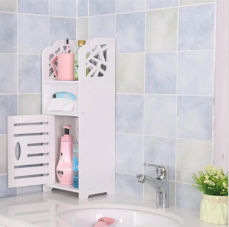 

Toilet simple personal shelf side wall paper storage box storage cabine B