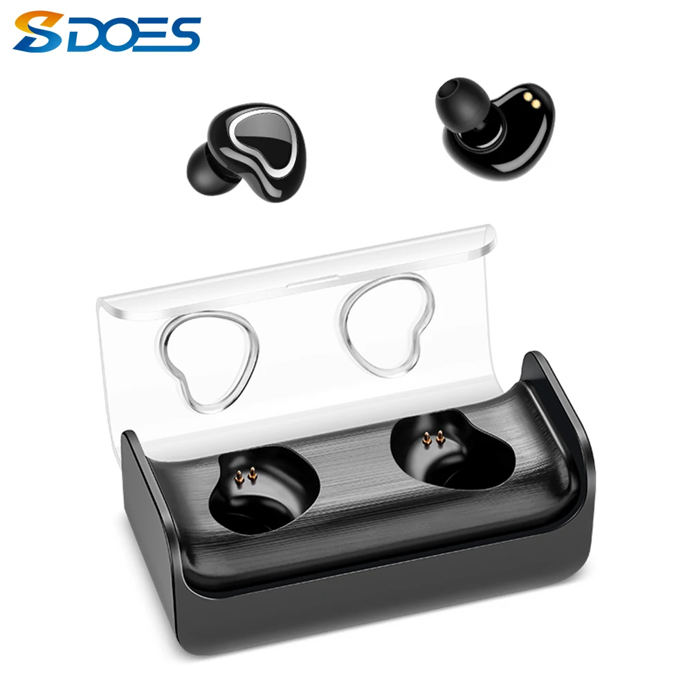 DOES Wireless Bluetooth Earphones For iPhone XS Max XR X Headset Stereo