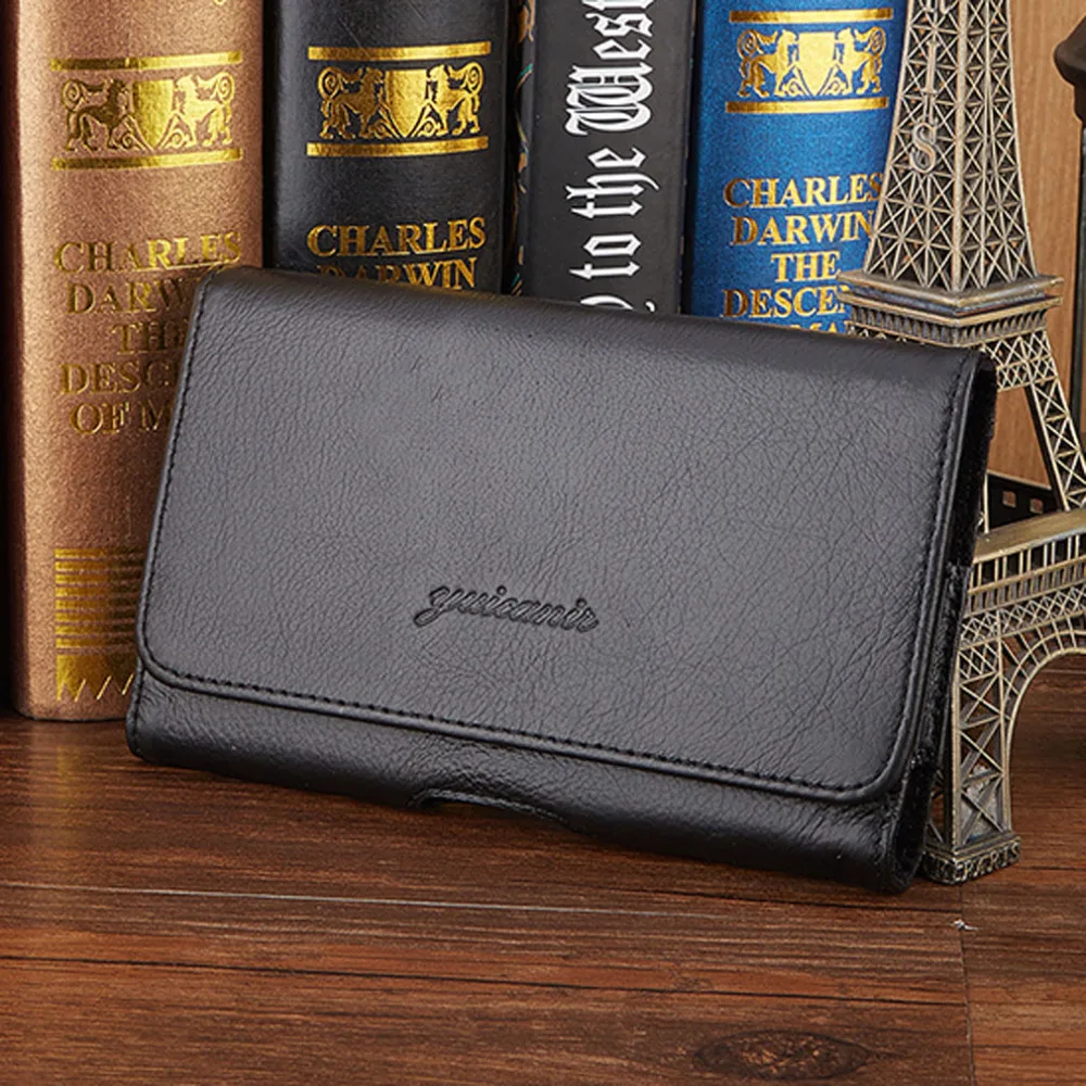 

New Men Leather Waist Bag Pouch Cell/Mobile Phone Cover Case Hip Belt Bum Fanny Pack Waist Bag Pouch