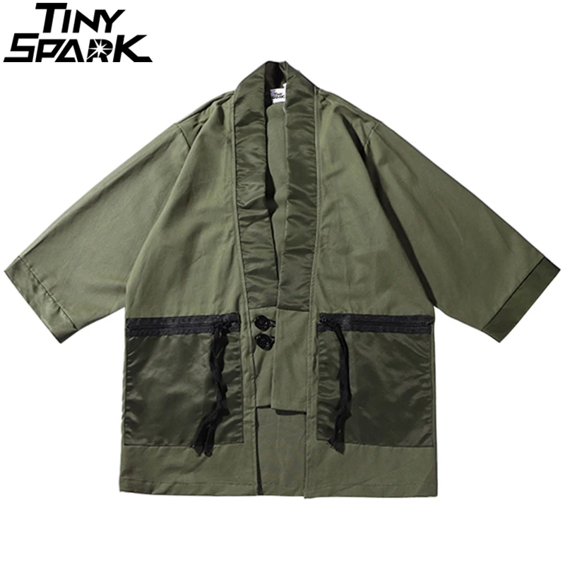 2019 Japanese Style Jacket Kimonos Mens Streetwear Clothes Jacket Harajuku Cardigan Japan HipHop Retro Vintage Long Coat Autumn