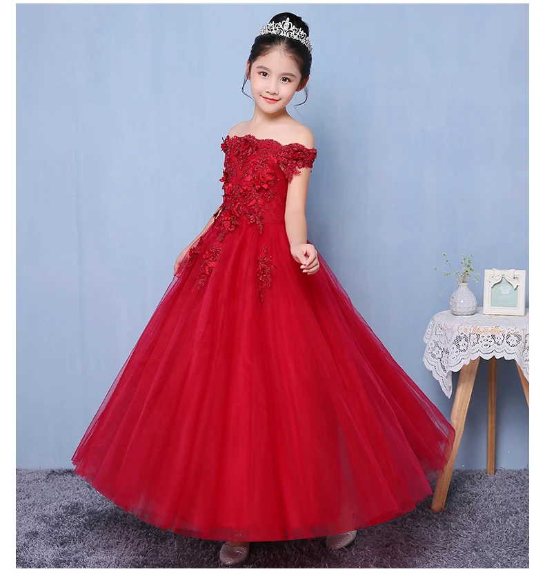 gown for kids red