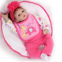NPK 55 см Силиконовые новорожденных Кукла реборн установить реалистичные милые куклы младенца для детей Playmate подарок BM88