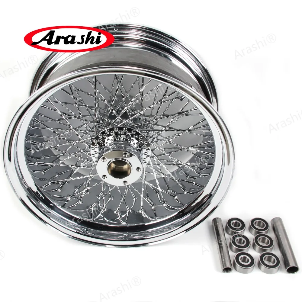 Arashi Motorcycle Wheel Rim For HARLEY DAVIDSION Custom Application Rear Wheel Rims 18''x 8.5'' 10.5'' Chrome Motorbike Wheels