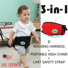 Рюкзак-поводок для малышей 3 в 1, Поводок для детей, Детский ремень, обучающий ходьбе, Детский пояс, безопасные поводки для детей