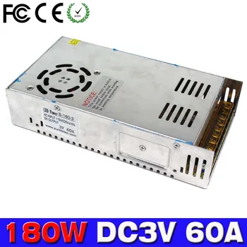 

Power Supply DC3V 60A 180W Switching power Adapter For Electrical equipment Solar Panel Driver Transformer AC-DC 3V SMPS