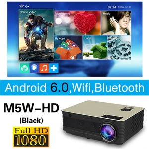 Poner Saund M5S светодиодный проектор 1920x1080p Разрешение Full HD Android проектор 3D HDMI домашний кинотеатр СВЕТОДИОДНЫЙ Proyector Bluetooth Wifi