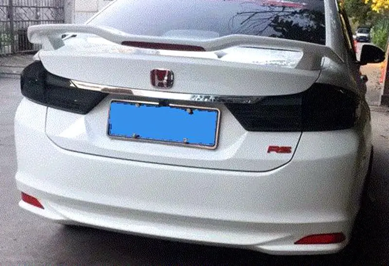 Для honda CITY 2008 2009 2010 2011 2012 2013 ABS спойлер украшение в виде хвостового крыла GT стиль задний багажник спойлер для honda city