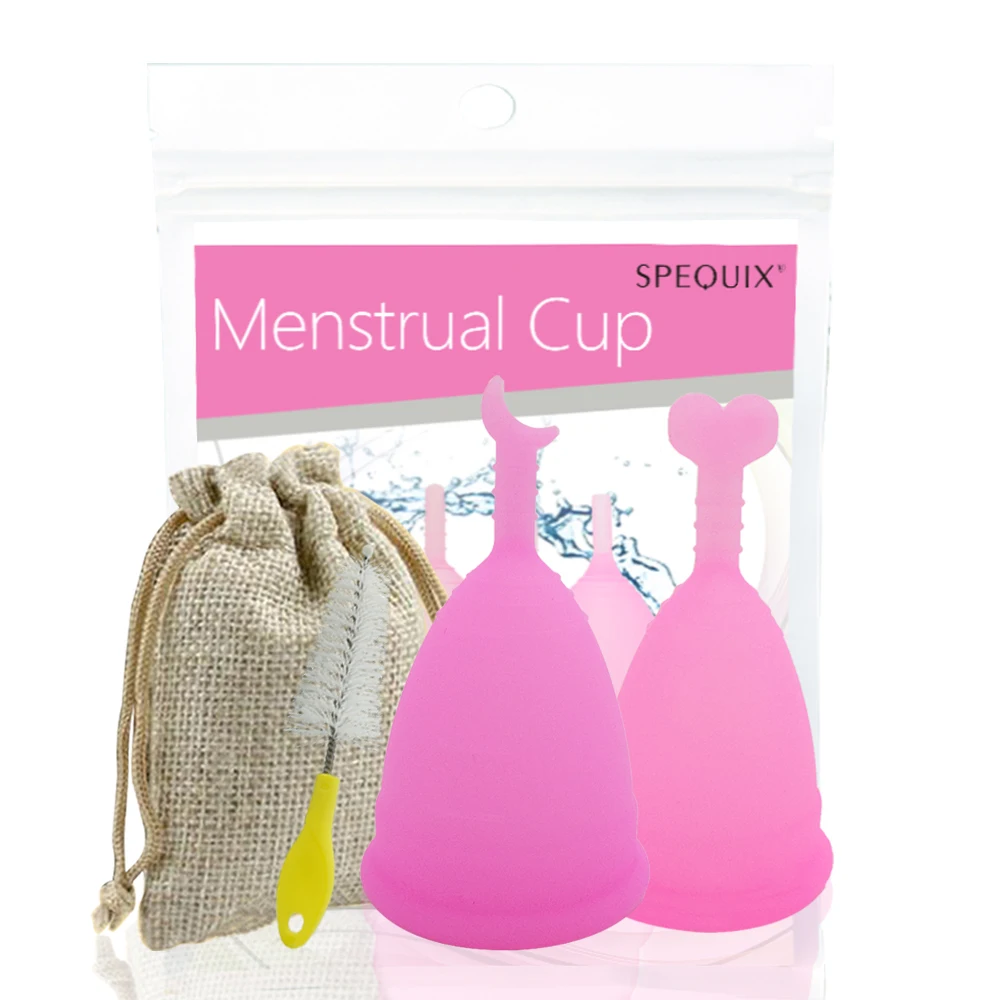 

2pcs Medical Grade Silicone Menstrual Cup Feminine Cup Period Cup Foldable Copa Menstruacion Women Hygiene Products Dropshipping