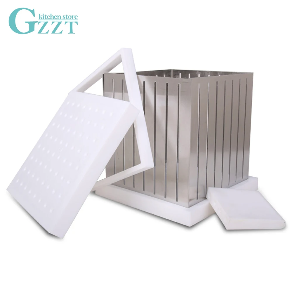 GZZT BBQ Skewers Maker Box 64 Holes Easy Barbecue Kebab Maker Meat Brochettes Skewer BBQ Tool Sets ABS Plastic+Stainless Steel