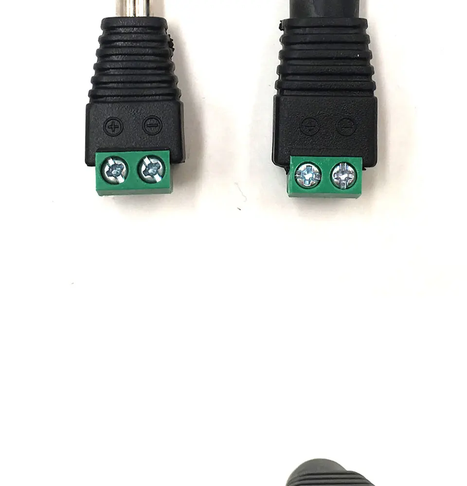 Female Male DC Connector 2.15.5mm Power Jack Adapter Plug Cable Connector for 352850505730 LED Strip Light DIY Lamp Bulb (6)