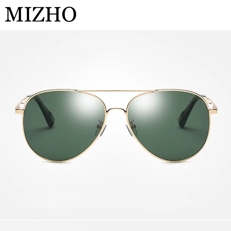 MIZHO Hot HD Visual Brand Elastic Support Sunglasses Men Polarized Aviador Alloy Vacuum Plating Strong UV Glasses Women Polaroid