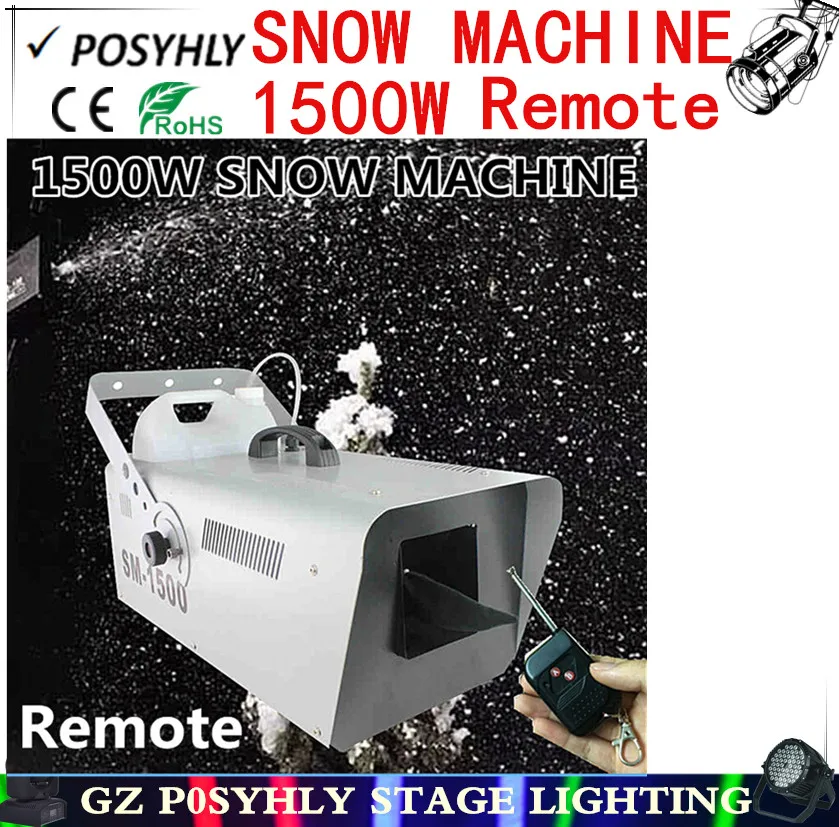 

2016 new ! Remote 1500W snow machine / snowflake machine professional stage DJ equipment