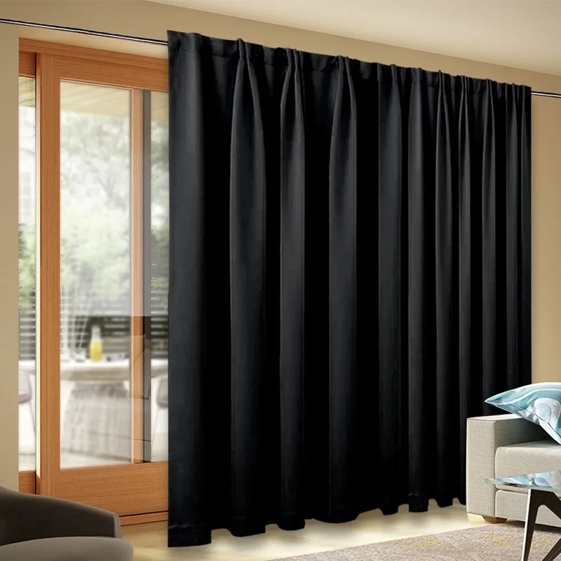 Wide Width Blackout Patio Curtain Sliding Door Insulated Curtains Wide Width Blackout Patio Curtain Sliding Door Insulated Curtains With Back Tab For Extra Windows In From Home Garden On Aliexpress