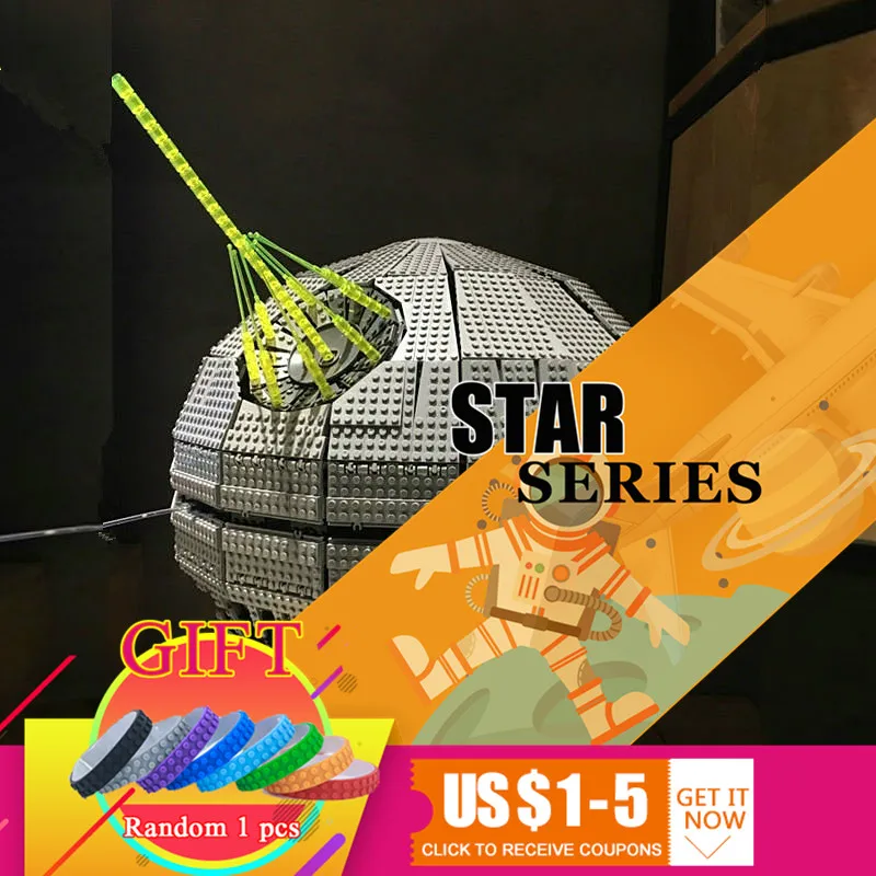 

05026 3449pcs Star Space Series wars Death Star The second generation war Building Blocks Compatible with 10143 Gifts Toys lepin