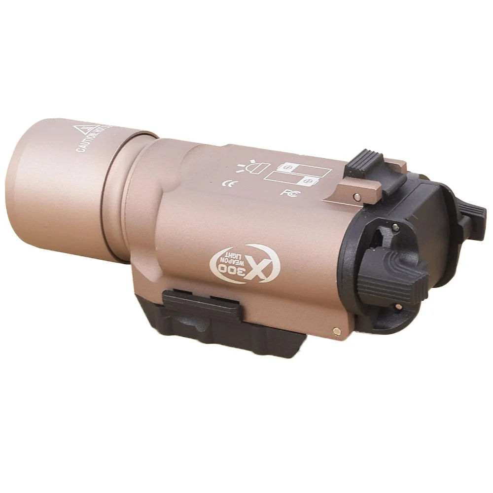 Pistola de Luz Arma Tática 180 Lumens Alta Saída Lanterna Caber 20mm Picatinny Weaver Ferroviário X300 Luz Led 13 20mm picatinny weaver ferroviário