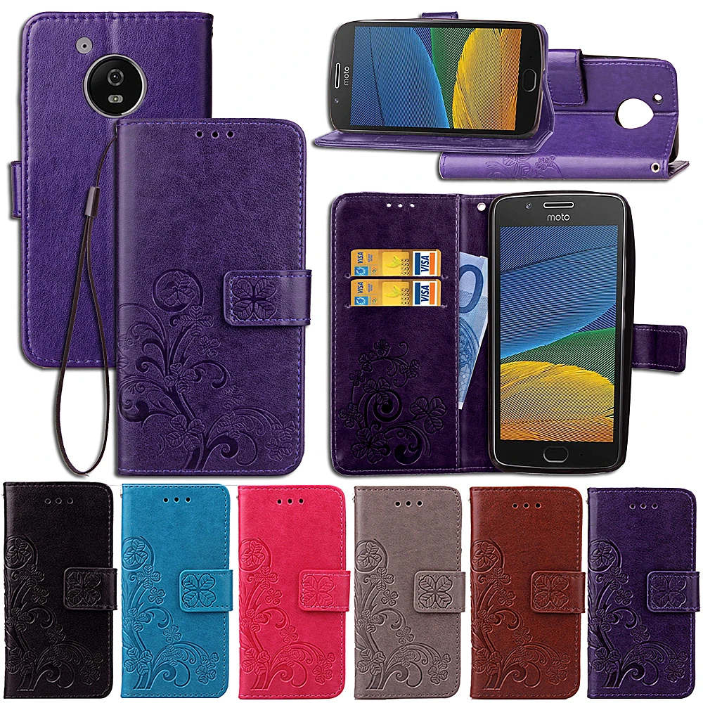 

Flip Wallet Case For Motorola Moto G7 G6 G5 G5S G4 E4 E5 Plus Play Power X4 Leather Flip Phone Cover