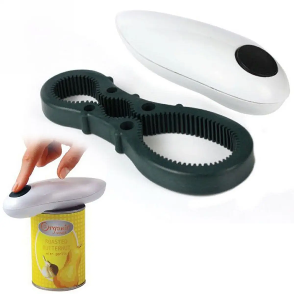 Electric Automatic One Touch Hand Held Can Jar Tin Opener Tools Kitchen Gadget Jar opener