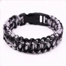 Открытый походный браслет для выживания, Паракорд, Набор браслетов, военный аварийный спасательный браслет для мужчин и женщин