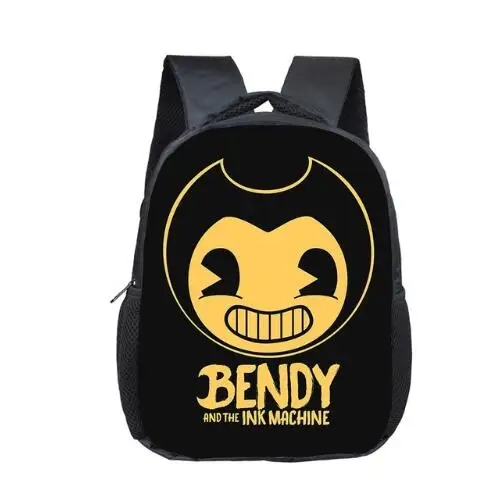 12 بوصة Bendy و الحبر آلة الروضة الطفلي صغيرة حقيبة مدرسية الكرتون الكتب الأطفال طفل طفل حقيبة طفل على ظهره