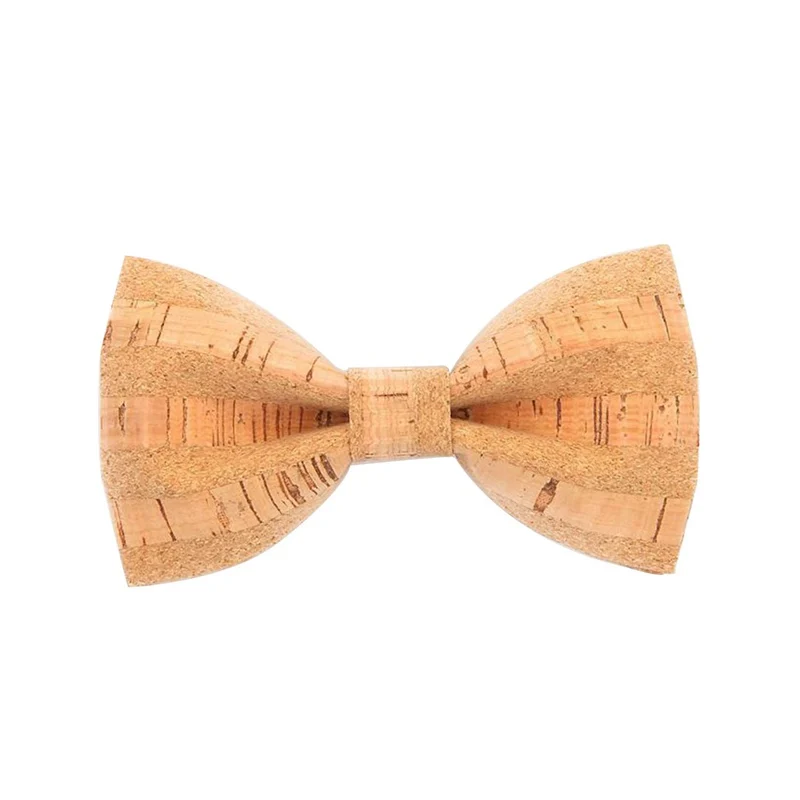 Новинка Corkwood галстуки-бабочки для мужчин Свадебный брак ручной работы пробковая деревянная бабочка острый угол взрослые шеи галстуки