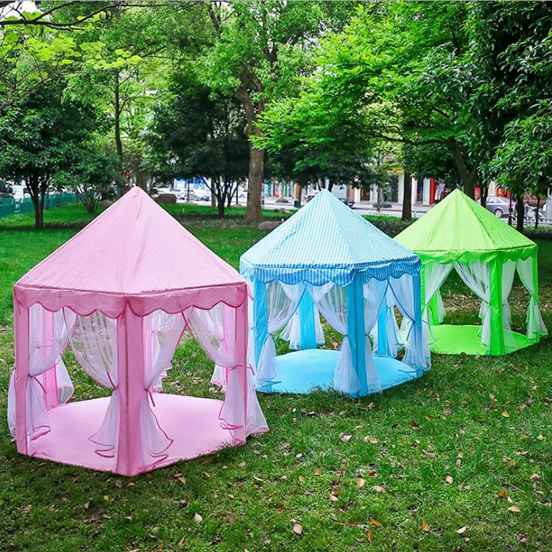 

Thickened Children's Tent Game Room Hexagonal Princess Tent