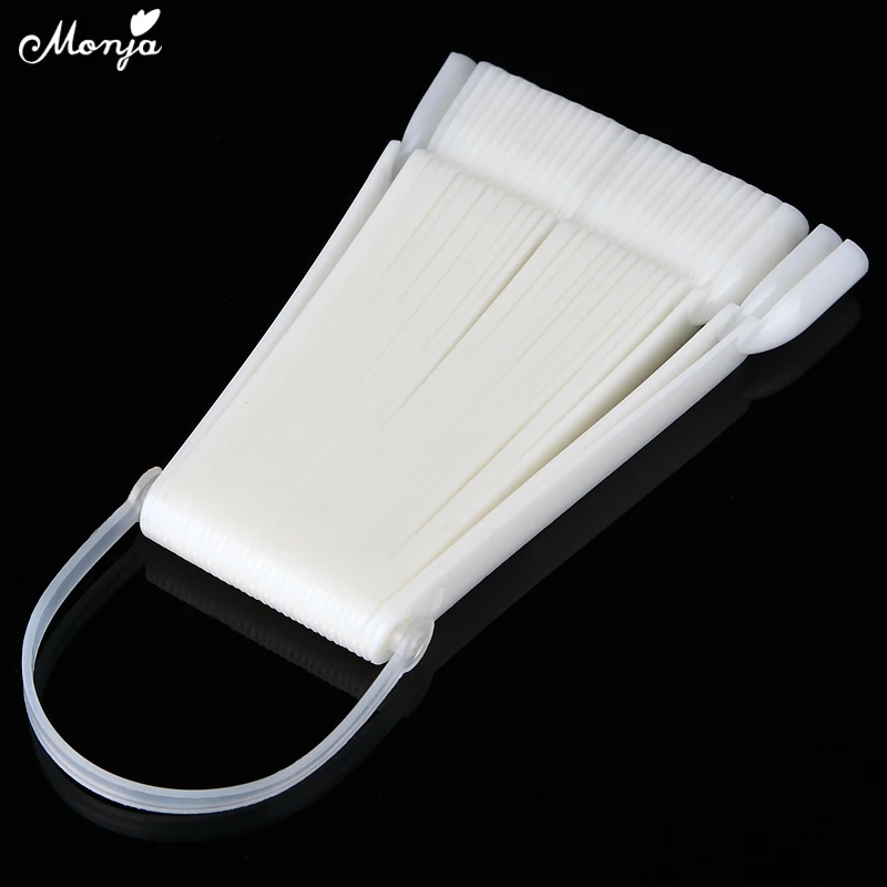 

Monja 32pcs Sticks for Natural False Nail Art Tips Gel Polish Display Showing Shelf Image Trainning Practice Wheel Tools