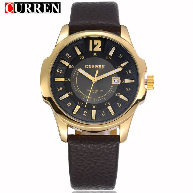 Prix pour Nouveau curren montre hommes montres top marque de luxe or quartz hommes montre-bracelet étanche en cuir mâle sport horloge relogio masculino Prix pour Nouveau curren montre hommes montres top marque de luxe or quartz hommes montre-bracelet étanche en cuir mâle sport horloge relogio masculino