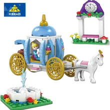 KAZI New Blocks Assembly Model Blocks Cinderella s Dream Girl Series Compatible Major Brand Building Blocks