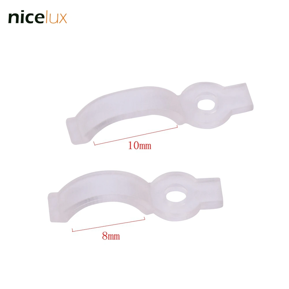 

20pcs/lot LED Connector Silicon clip for Fixing Waterproof 3528 5630 5730 3014 5050 SMD RGB RGBW LED Strip Bracket Clamp