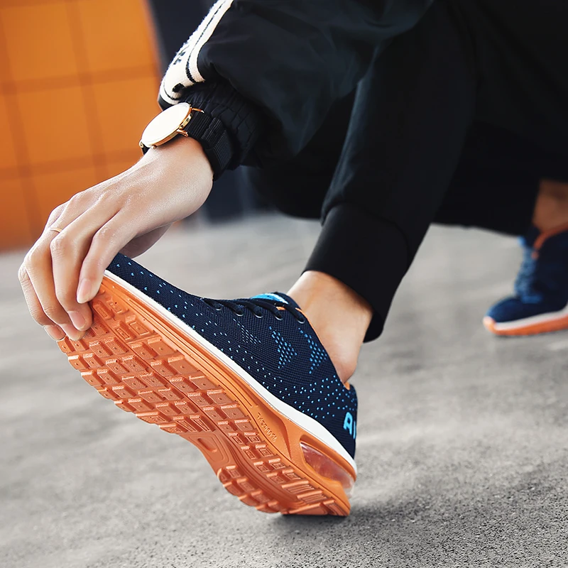 Обувь с дышащей сеткой спортивная обувь для мужчин легкая Подушка спортивные кроссовки Фитнес спортивная обувь прогулочная кроссовки