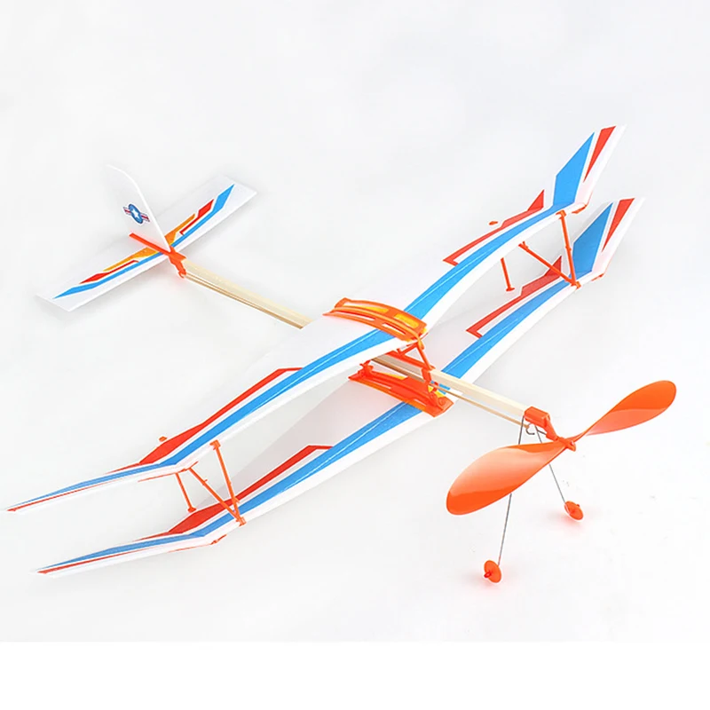 Резиновая лента с эластичным приводом планер летающий самолет DIY детская