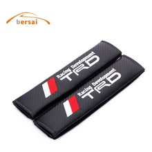 

BERSAI Carbon fiber seat belt cover shoulder pad JDM Car styling for TRD for Nissan GTR Teana LIVINA X-TRAIL QASHQAI accessories