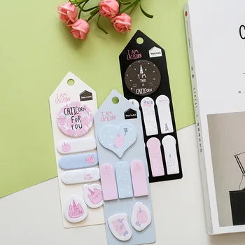 

2pcs/lot I am Caticorn Kawaii Memo Pad Sticky Memos Cute Office Supplies Bookmark Paper Scrapbooking Sticker