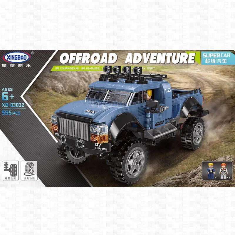 

XINGBAO 03032 Assembly Car Toys The Pick Up Car Set Building Blocks Bricks New Kid Toys Car Model Toys Christmas Birthday Gifts