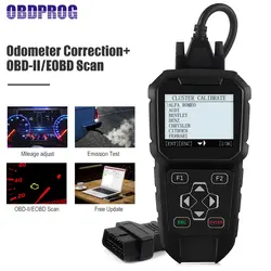 OBDPROG MT401 OBDII профессиональный Регулировка пробега коррекция одометра инструмент OBD2 Key программист диагностический инструмент бесплатного