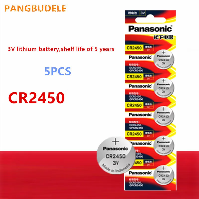 Superior quality 5pcs / lot Battery CR2450 3V Lithium Button Cell Batteries dl2450 br2450 ecr2450 CR 2450 | Электроника