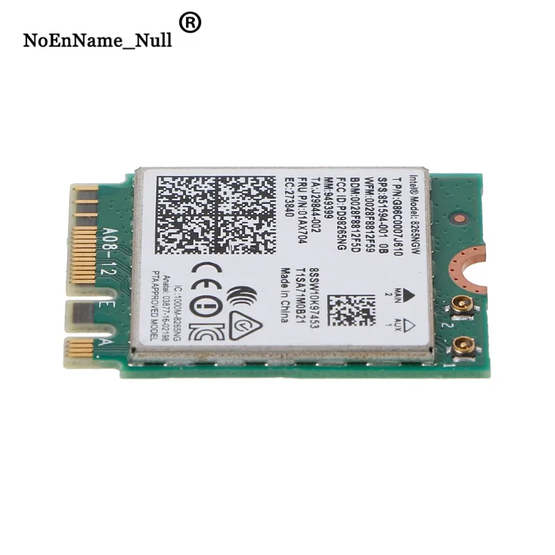 Двухдиапазонная 2,4/5 ГГц Беспроводная NGFF Wifi карта для Intel 8265 AC AC8265 8265NGW M.2 Прямая поставка