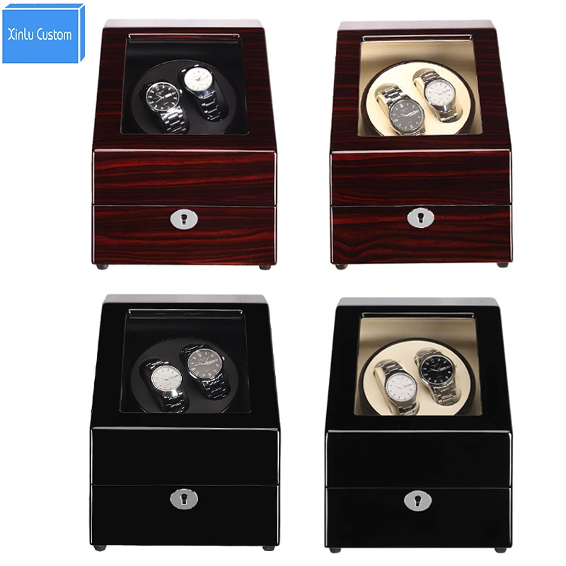 New Luxury Wooden Watch Winders 2+3 Grids Automatic Watches Box Winders