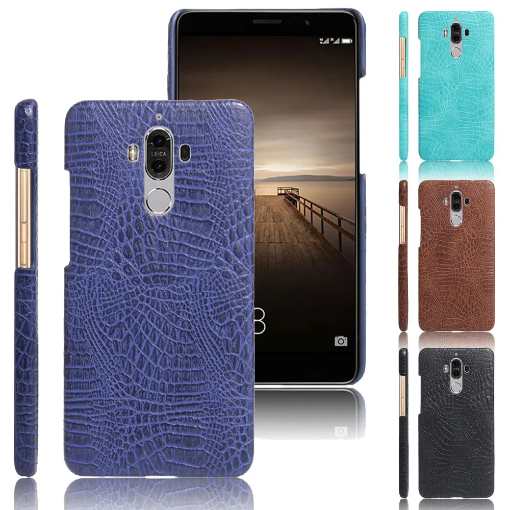 Роскошный кожаный чехол для телефона с узором крокодиловая кожа Huawei Mate 9 5 дюймов