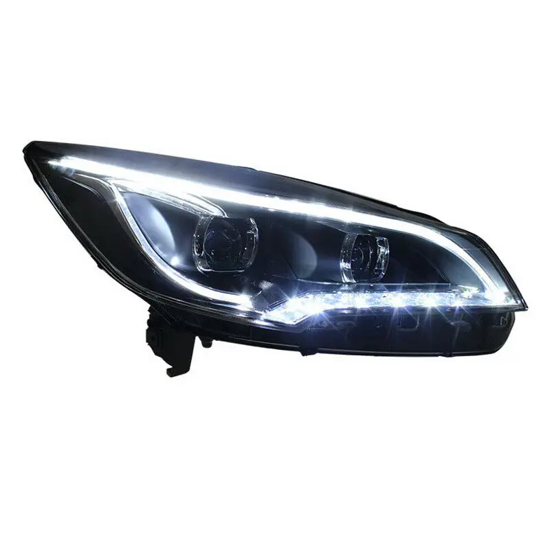 Динамический поворотник светодиодный фонарь DRLs Bi Xenon объектив проектора подходит для Ford Escape 2013