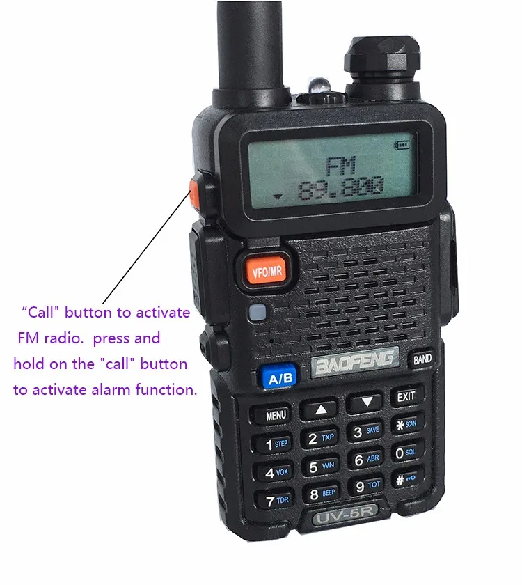 2 шт. Baofeng UV-5R ham радио гарнитуры рация 10 км для двухсторонней радиостанции двухдиапазонный УКВ мобильный uv5r CB amador