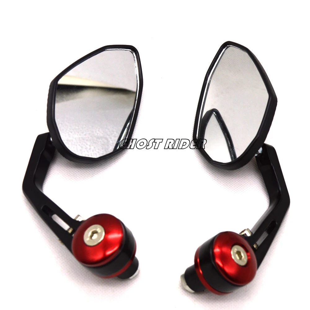 

1Pair 7/8" Universal Round Motorcycle Mirrors Rear View Handle Bar End Rearview Side Mirrors New