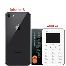 Aeku X6 Originele Nieuwe Collectie Ultra Mini Mobiele Kaart Telefoon Student Ontgrendeld Mini Mobiele Telefoon Pocket Multi Taal Pk Aeku c6