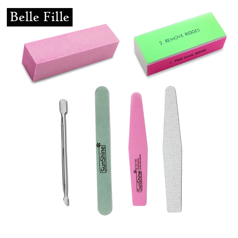 Buy BELLE FILLE Cuticle Pusher Buffer File Block