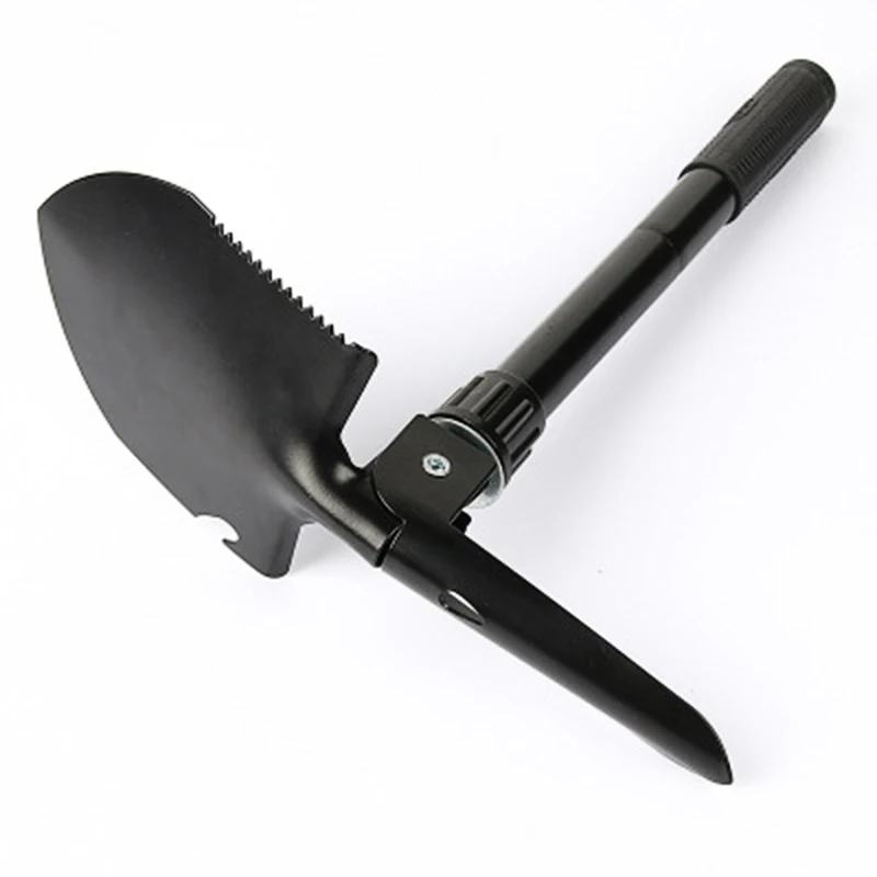 Multifunction Iron Spade Ordnance Shovel With Guide Ball Shovel Portable Car Snow Shovel Foldable Mini Camping Outdoor Tool