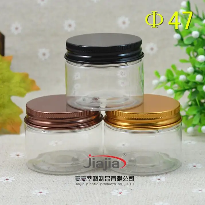 40 Grams Clear Pet Jar,small Pet Jar 40ml Container With Bronze/black