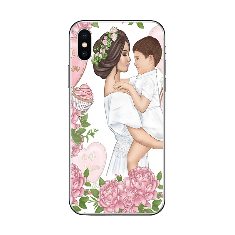 Чехол для телефона ciciber queen Super Mom Girls для iPhone 7 8 6 6s Plus X XR XS MAX 5 5S SE чехол для iPhone 11 Pro Max мягкий чехол из ТПУ - Цвет: Patterned 3