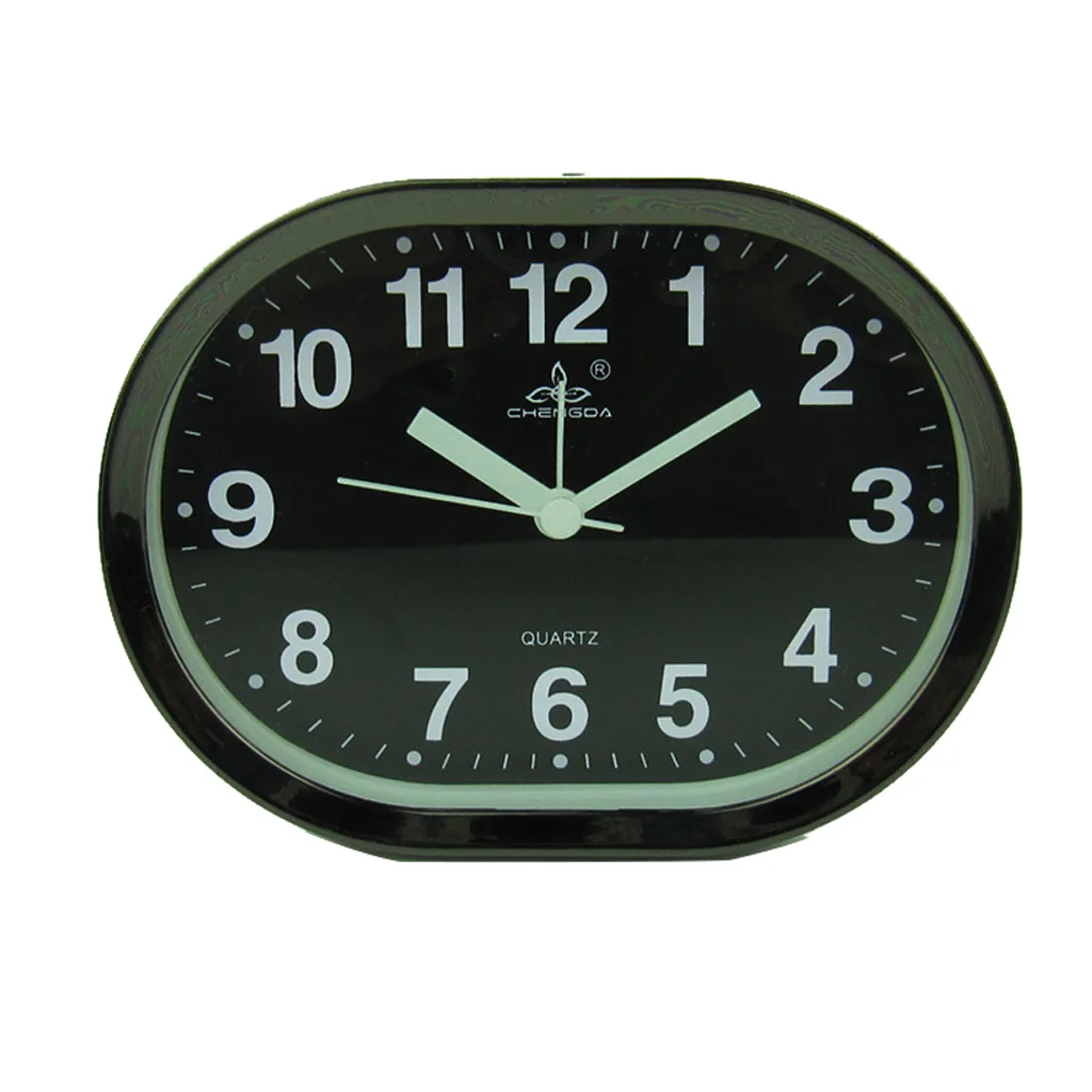 Modern Multi Shaped Portable Desk Clock Alarm Clock Quartz Gold Frame Decor Home Office Study